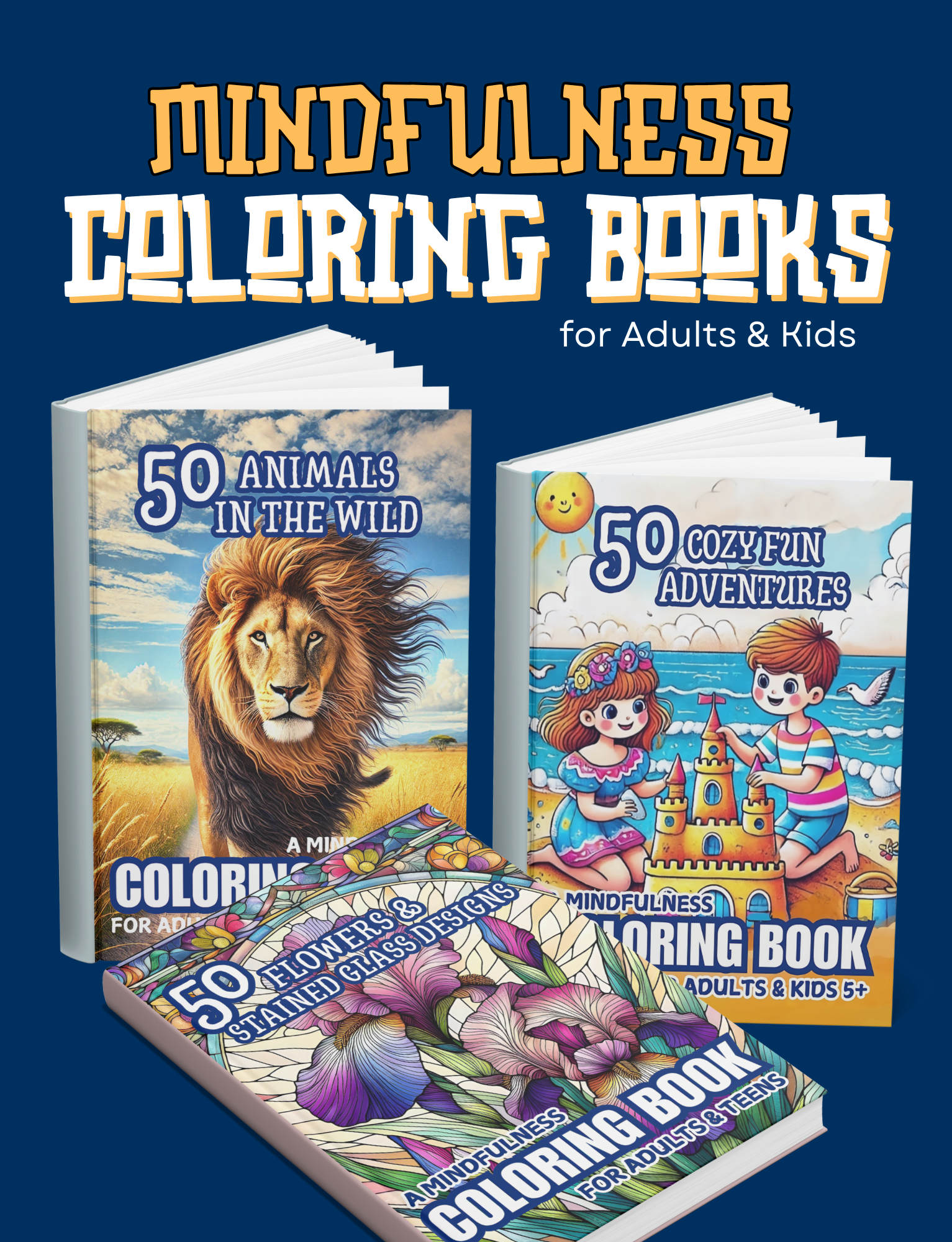 Mindfulness Coloring Books by Joy Skinner